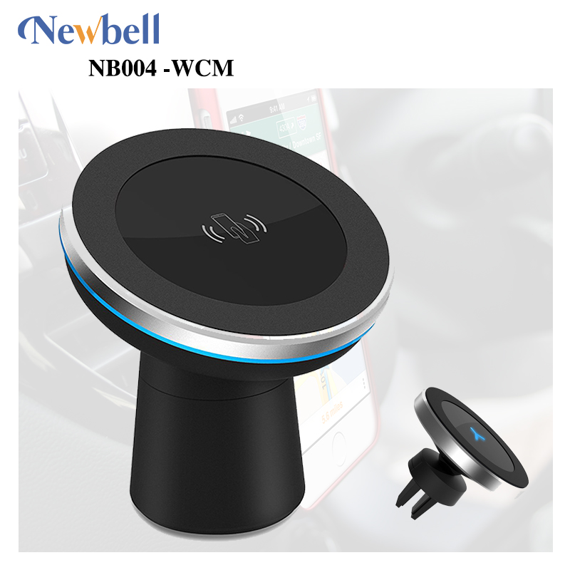 NB004-WCM Magnetic QI Wireless Car Charger Mount, Air Vent Magnet