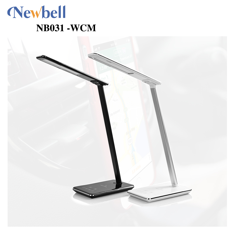 NB031-WCM Wireless charger + USB Charging With LED Desktop Lamp