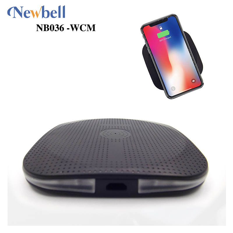 NB036-WCM Portable Wireless charger for iPhone X, iPhone8/8+ and Samsung wireless charging pad